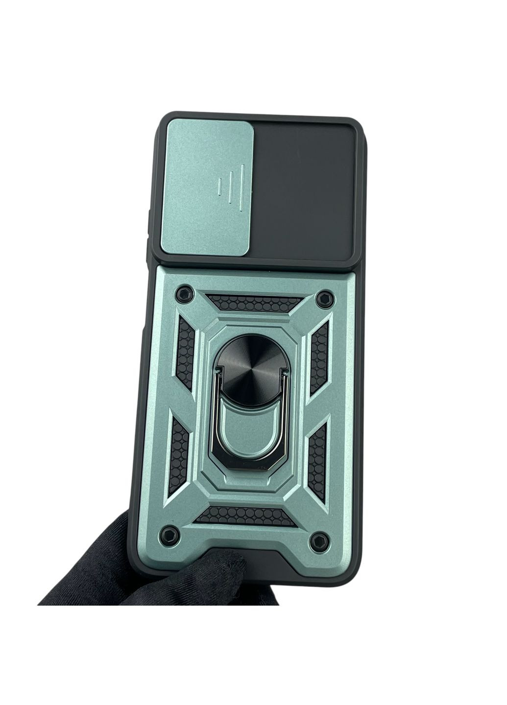 Чехол для G35 бронированный с кольцом со шторкой на моторола г35 зелёный rg1 Motorola (366385840)