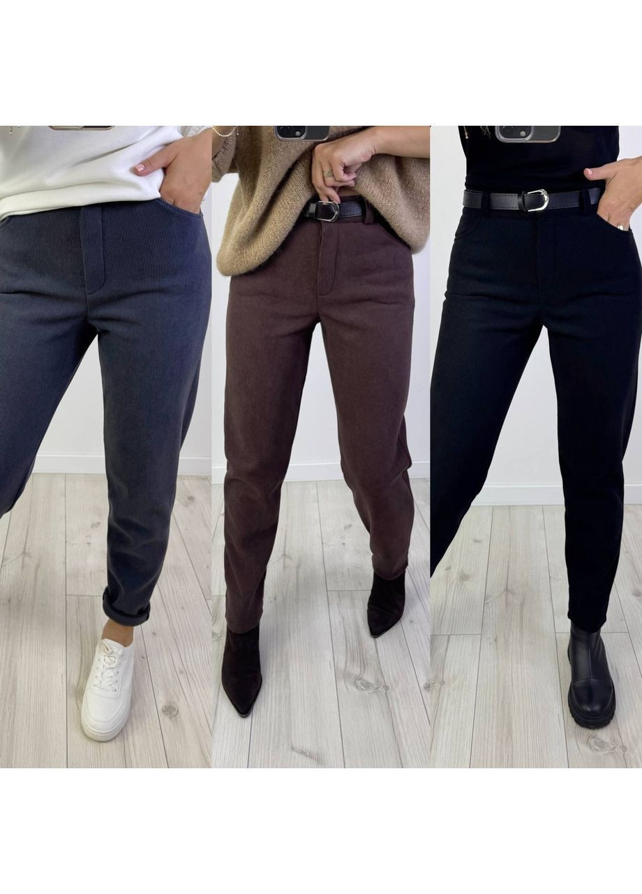Брюки вельвет на флисе, с двумя карманами, пояс позади резинка Україна (364846125)