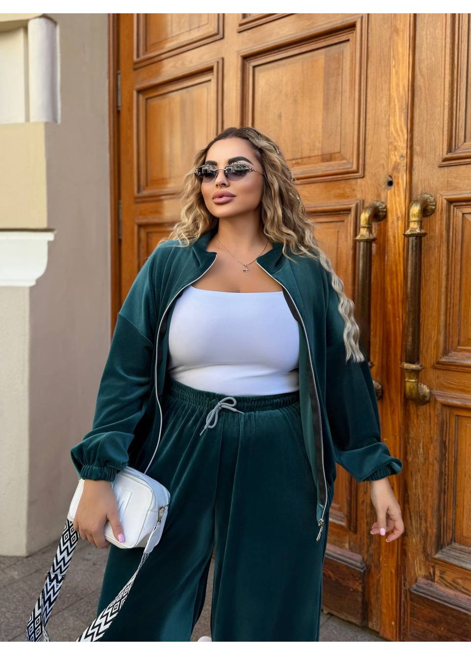 Стильный костюм-двойка из велюра 🔥 (ЗАМЕР В ОПИСАНИИ) GD/GL Модний простір (366438993)