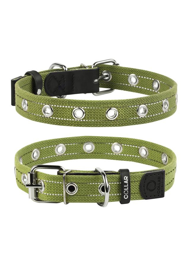 Ошейник для собак хлопковая тесьма Брезент безразмерный (ширина 20мм, длина 41см) Collar (363199818)