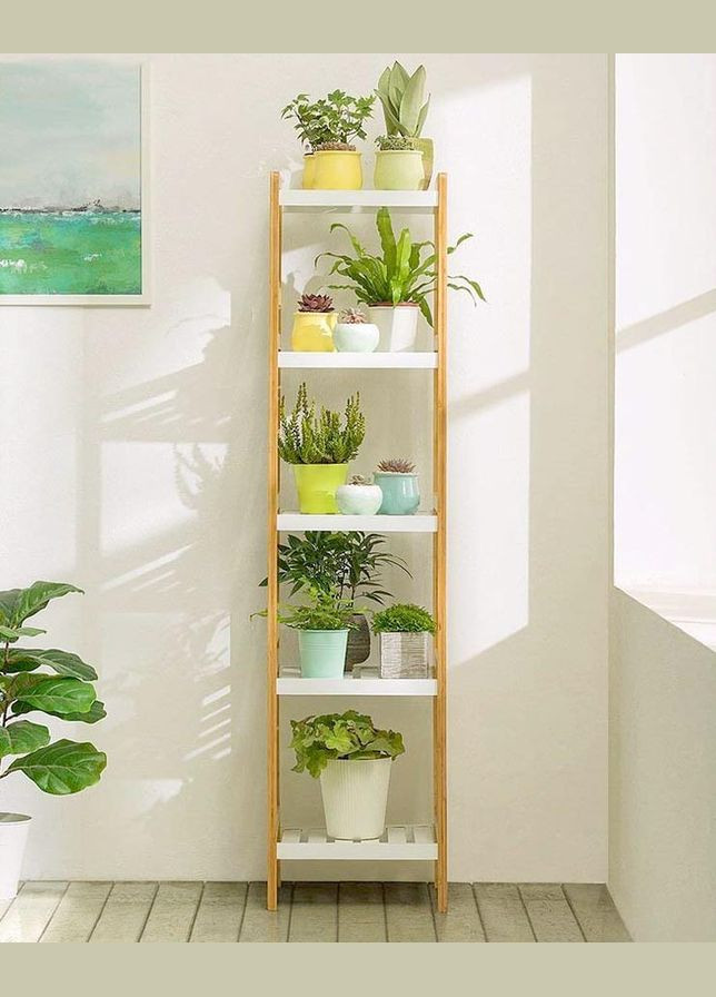 Подставка для цветов из дерева Бестейрос 5 бланже-зефир (ЦСТ-51400120) No Brand (328226077)