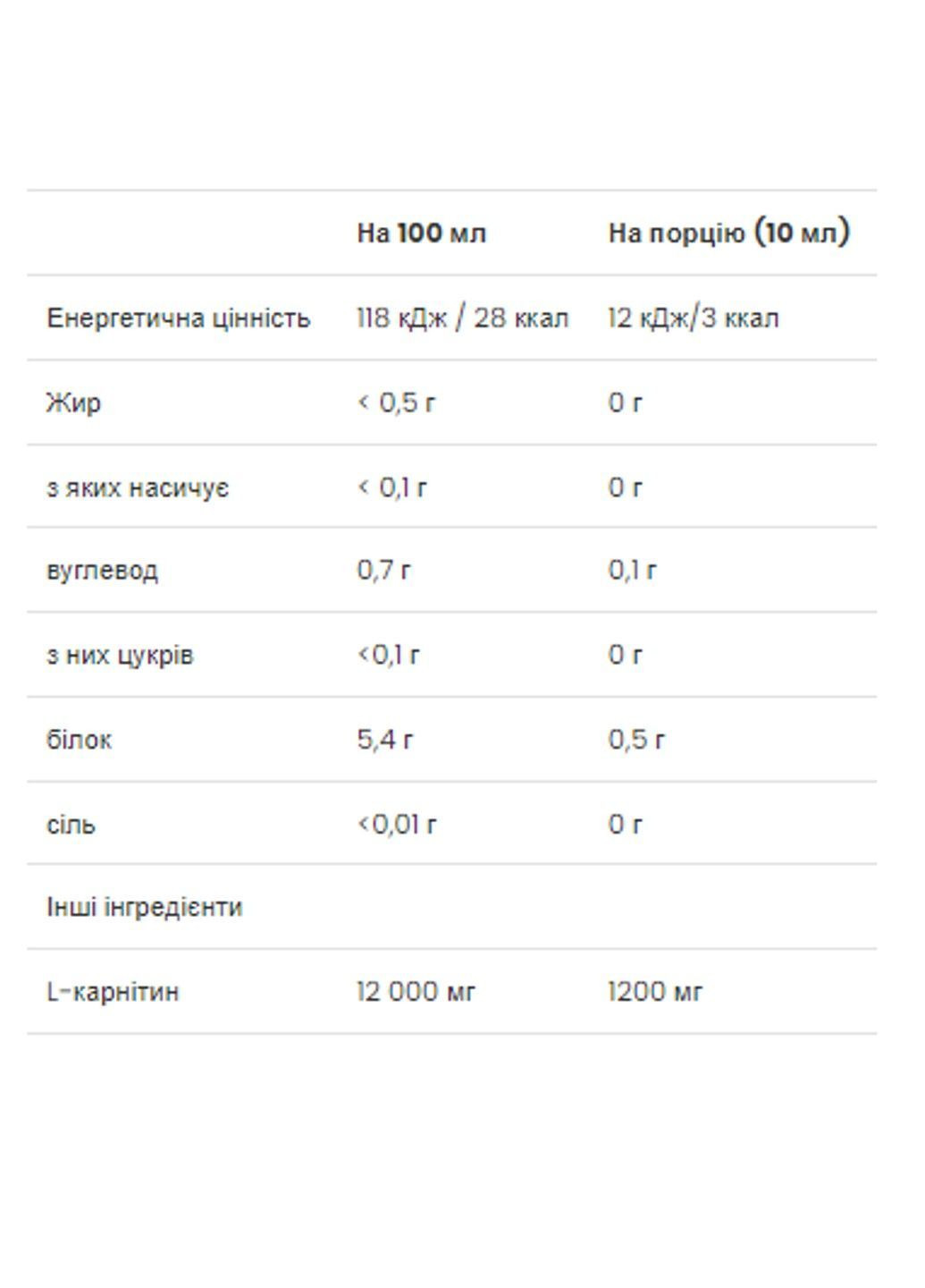 Жироспалювач L-карнітин VPLab L-Carnitine Concentrate 500 мл Cherry-Blueberry VPLab Nutrition (369621638)
