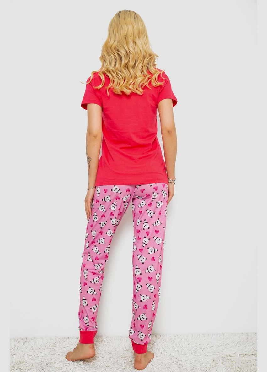 Розовая пижама женская с принтом Polkan 243R15888