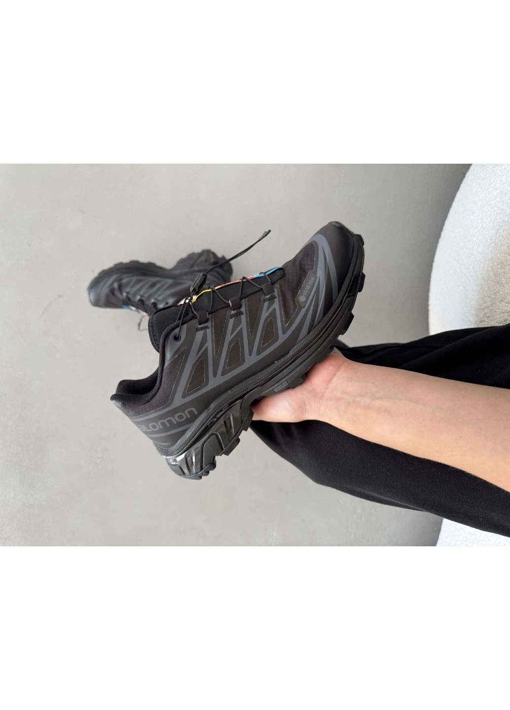 КРОСІВКИ ЖІНОЧІ SALOMON S/LAB XT-6 GORE-TEX BLACK САЛОМОН ХТ 6 ЧОРНІ No Brand чорні демісезони (390650523)