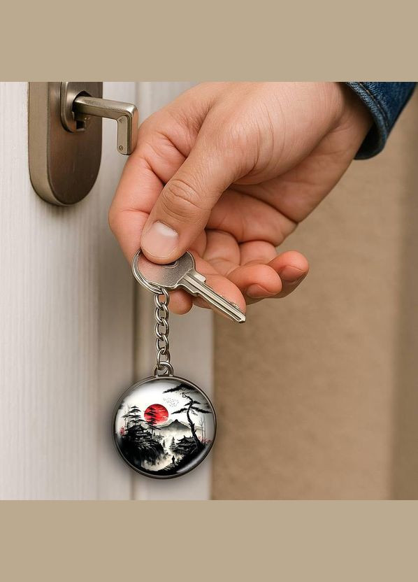 Набір підвіска (кулон) та брелок Японський стиль #06 (подарунковий набір) No Brand (332633662)