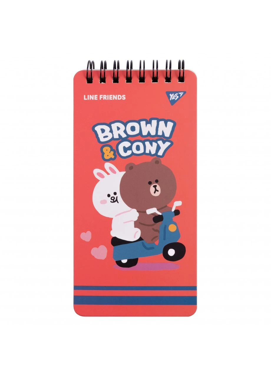 Блокнот 80х160/60 подвійна спіраль " " /151762/ "Line Friends" Brown&Cony (1/30/60) Yes (393778973)