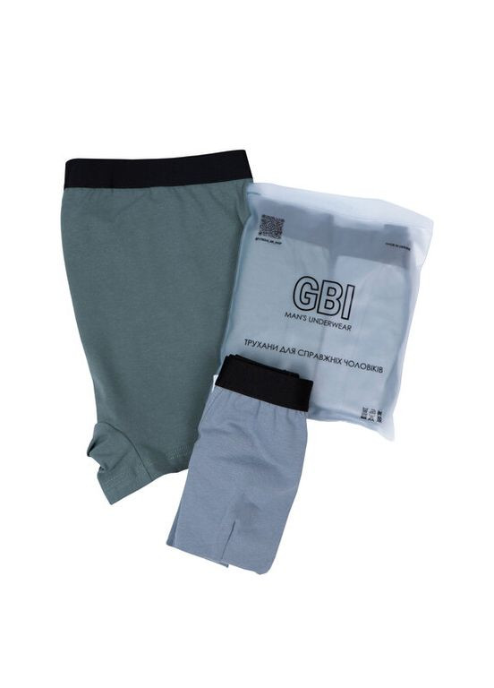 Комплект мужских однотонных трусов на резинке GBI (2 шт) GABBI (369422188)