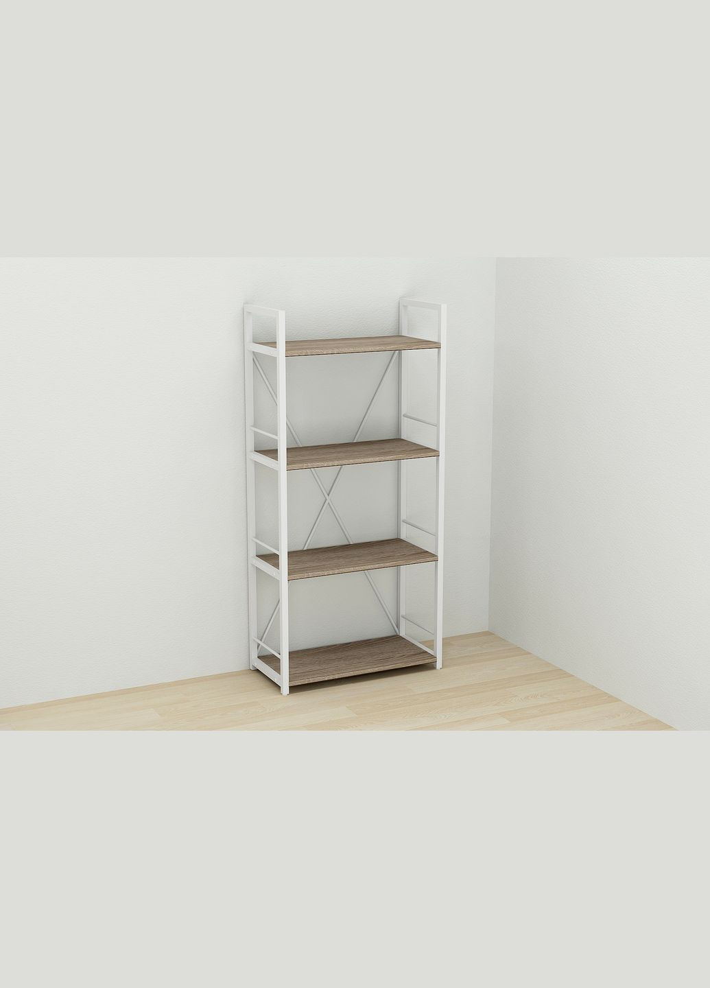 Етажерка 4/60 Серії Коннект 120x60x28 білий ДСП 16мм (FRD-104246) Ferrum-decor (353499793)