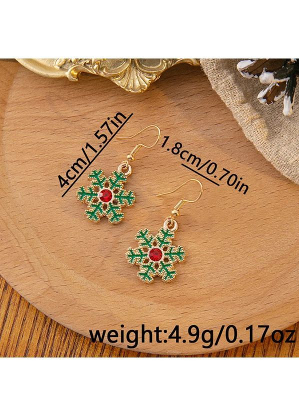 Серьги новогодние снежинки No Brand (369378787)