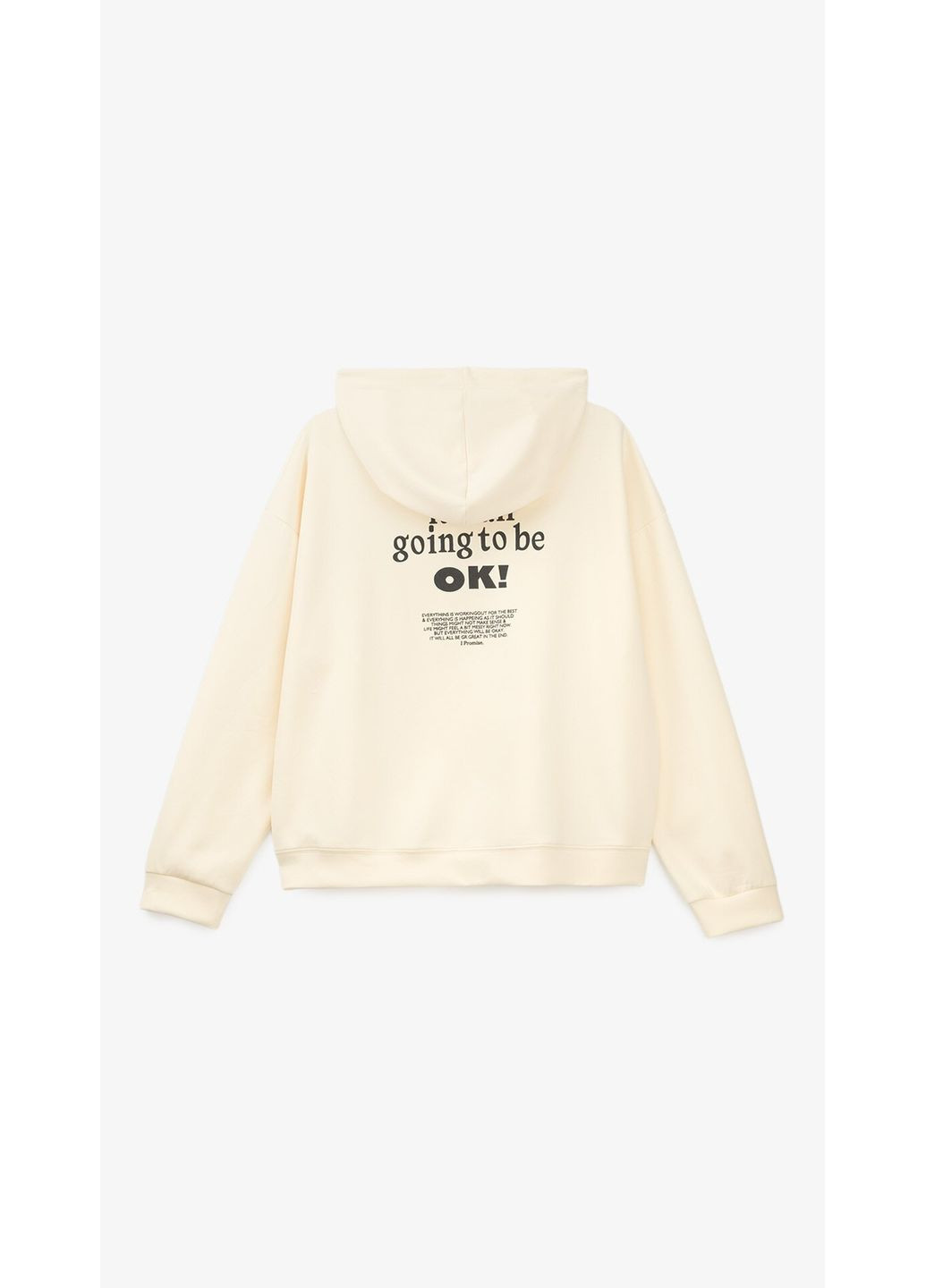 Худи с принтом женский 2531 Молочный shop (2000999181634) On me (366883639)