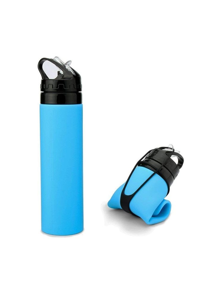 Складана силіконова пляшка FDA для води Пляшка із силікону 600 мл (226672) No Brand (349844634)