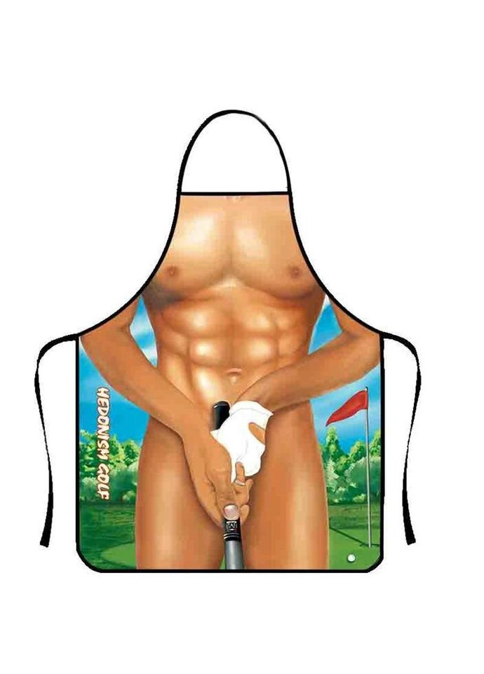 Фартух з приколом Мачо і гольф 10875 71х54,5х0,2 см Fashion (296663206)