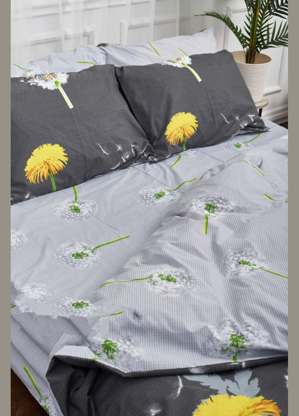 Комплект постельного белья двуспальный 175х210 наволочки 2х70х70 Бязь Gold Люкс (MS-820000947) Moon&Star Dandelion (285717618)