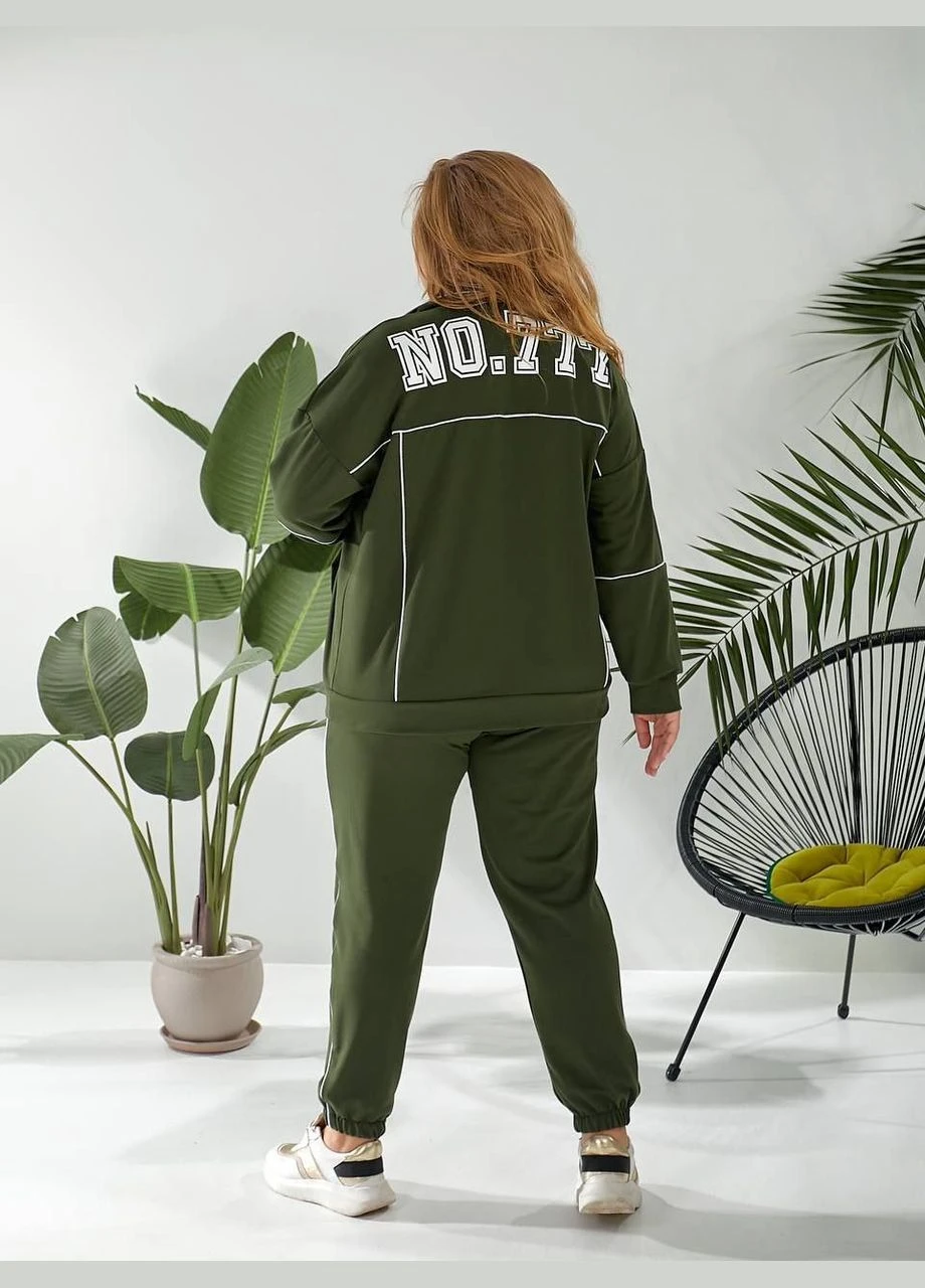 Прогулянковий костюм у стилі спорт шик 265 / 2329 No Brand (317484136)