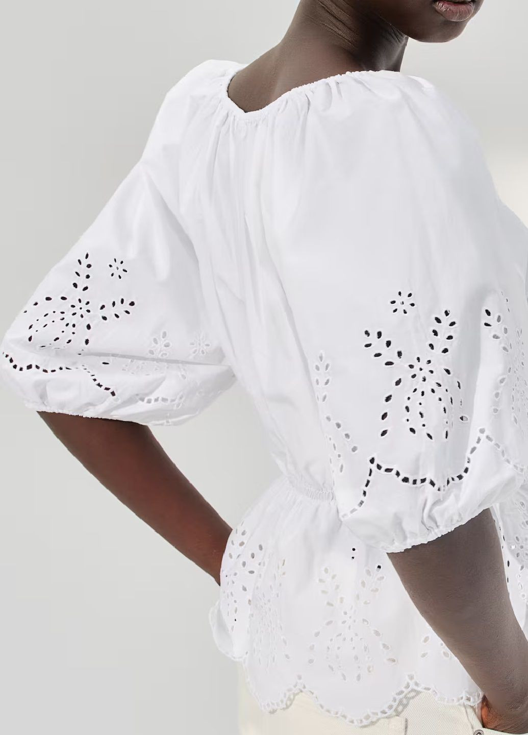 Белая блузка H&M