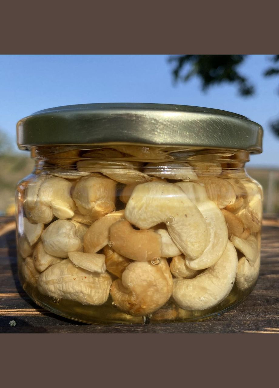 Кеш'ю у меду акації 0,25 л (270 грам) МЕД ПОШТОЮ (322148787)