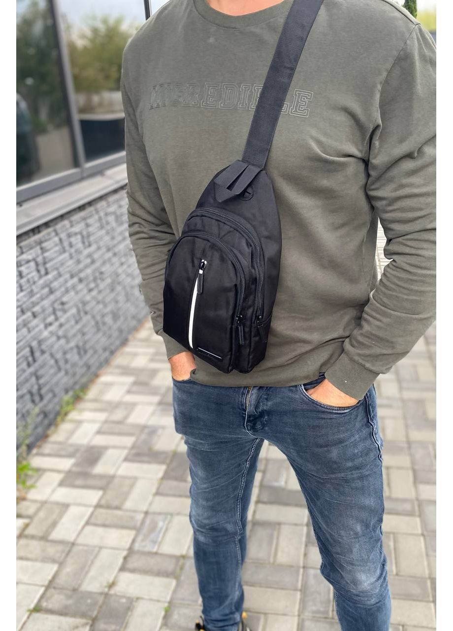 Чоловічий слінг нагрудна сумка через плече бананка 10.0 No Brand (361432919)