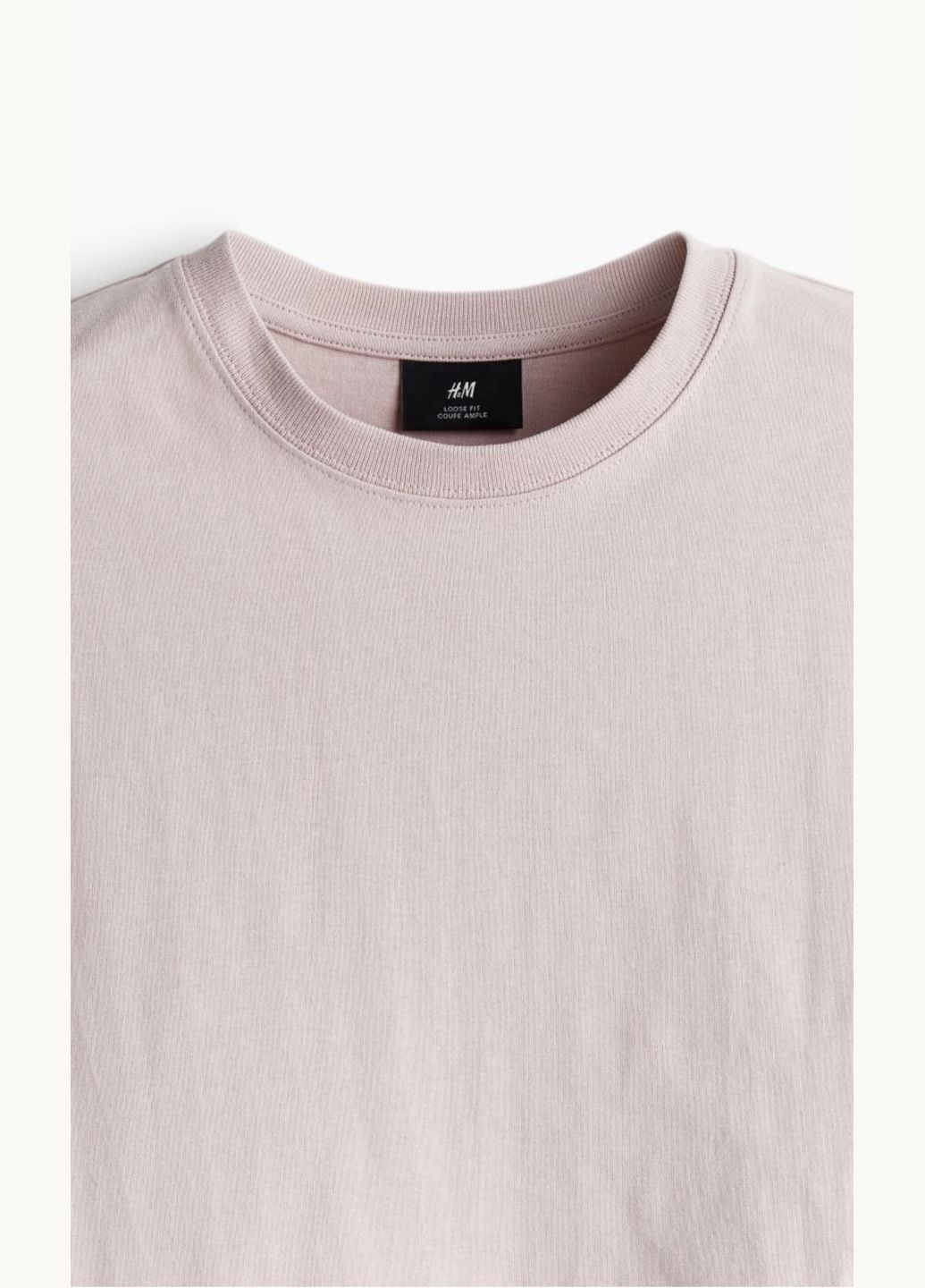 Розовая футболка свободного кроя H&M loose fit