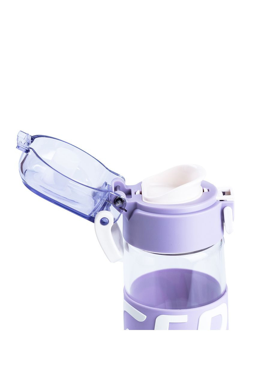 Бутылка для воды 460 мл стеклянная с пластиковой крышкой HP17299V Happy Life (351432237)