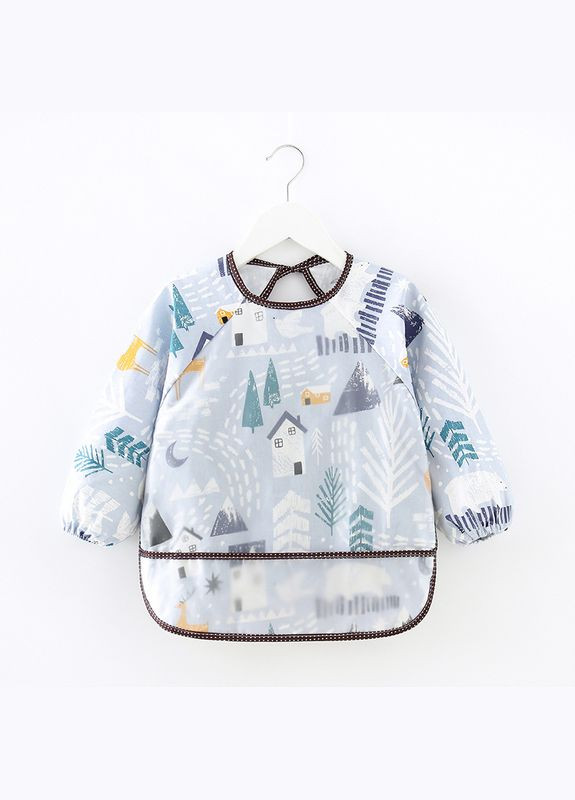 Слюнявчик детский водоотталкивающий с длинным рукавом (90см) (12340) Qoopixie (341321624)