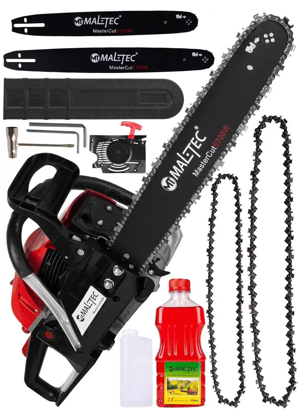 Профессиональная ручная цепная двухтактная бензопила качественный бензоинструмент Maltec MasterCut5700W (345707497)
