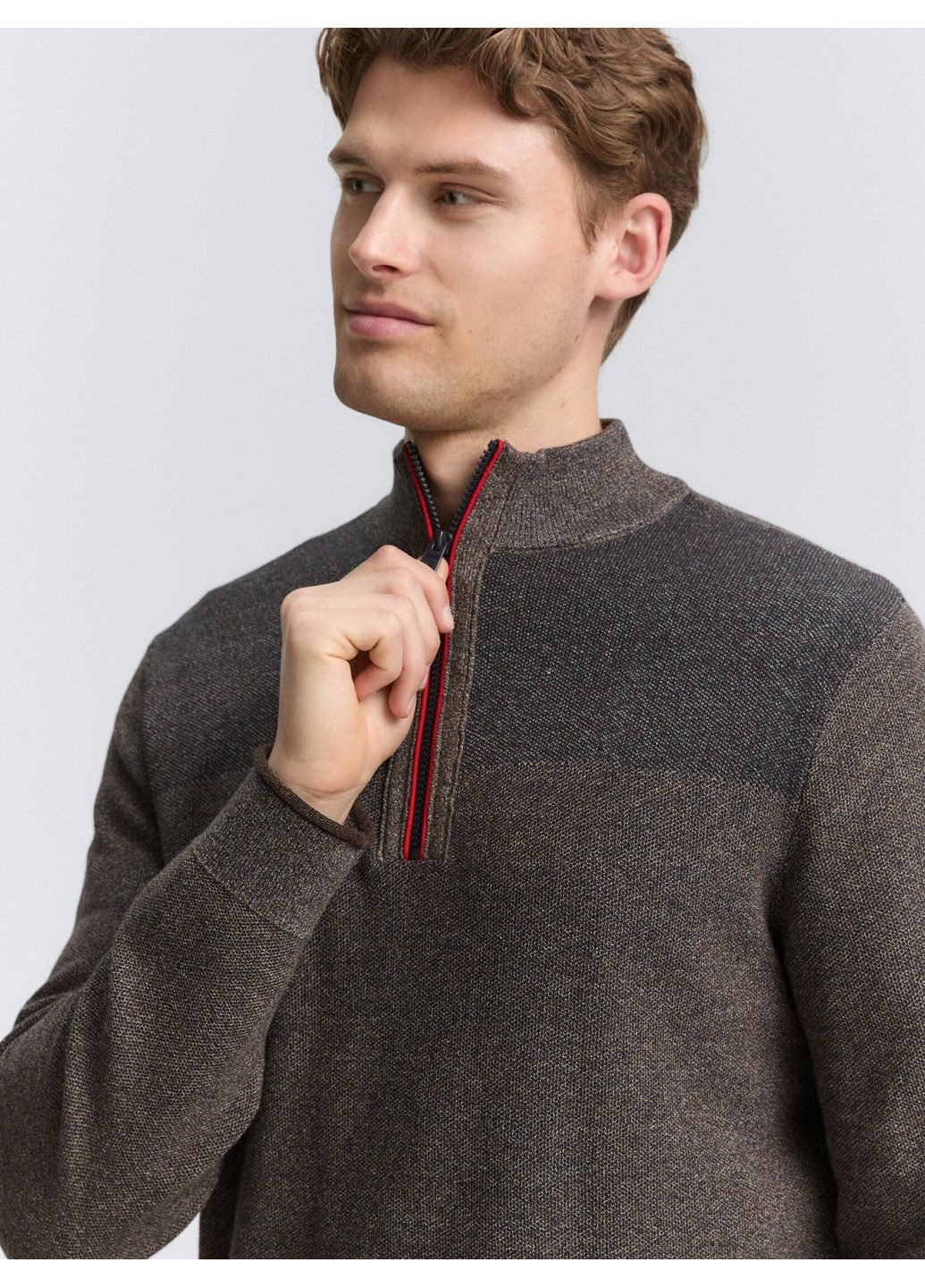 Коричневый демисезонный свитер Tom Tailor