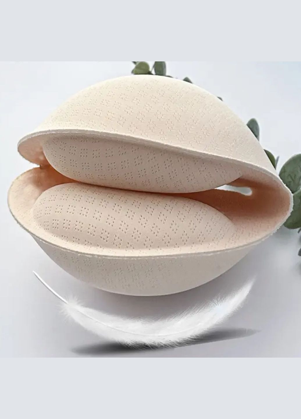 Моночашка чашки-вкладки в купальник/топ Кішечка з ПОТРІЙНИМ ПУШ АП 4см бежева Po Fanu (334003948)