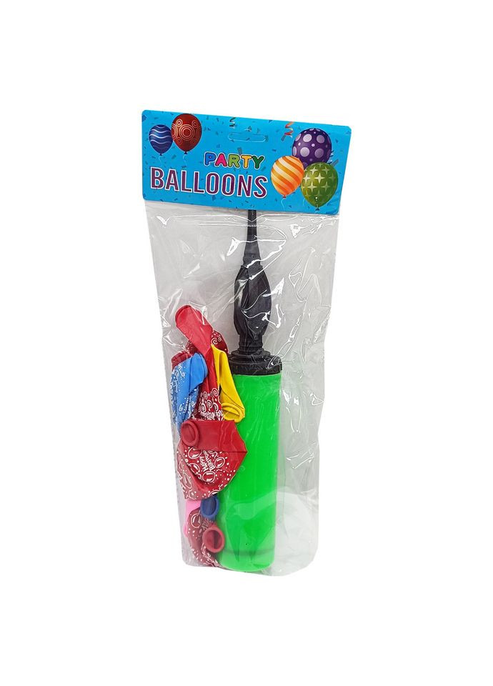 Воздушные шарики "Happy Birthday" MK 5482(Green) 12 дюймов, 10 штук, 7 цветов, насос 27 см BMW (315932764)