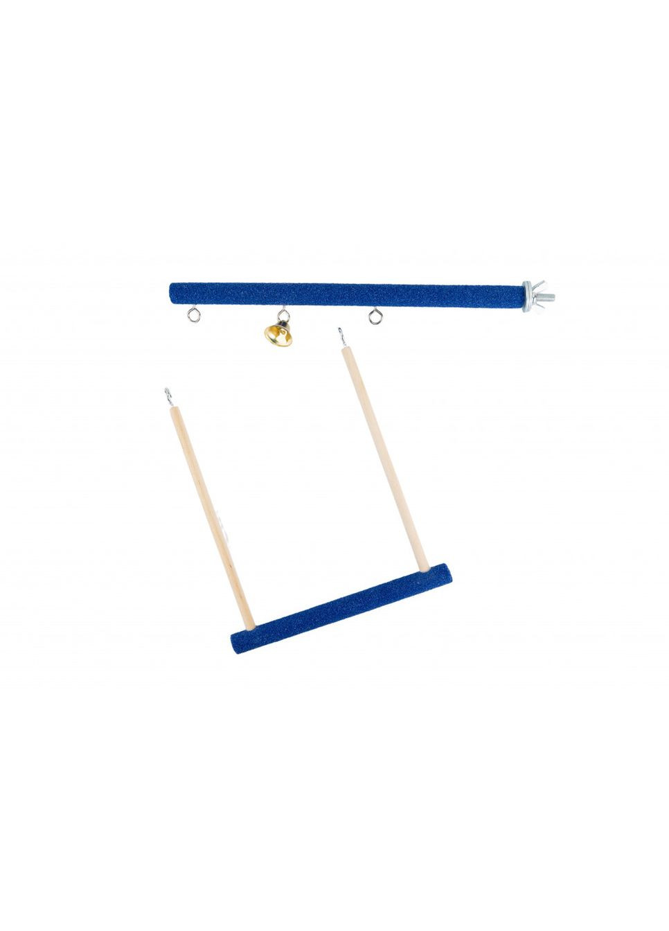 Качель-когтеточка для попугая, дерево с колокольчиком на жердочке Trixie (365876178)