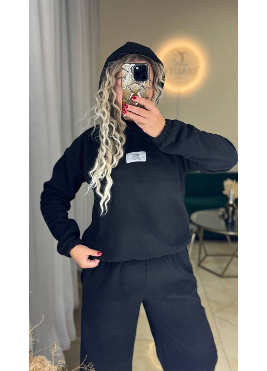 Костюм 1117 Полар фліс Туреччина,штани та затяжках,кофта з капюшоном Україна (369152223)