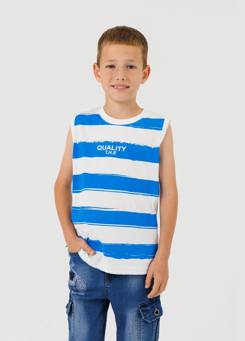 Майка з принтом для хлопчика 4043 116 см (2000990556578S) shop (2000990556578) DENIZ (296093294)