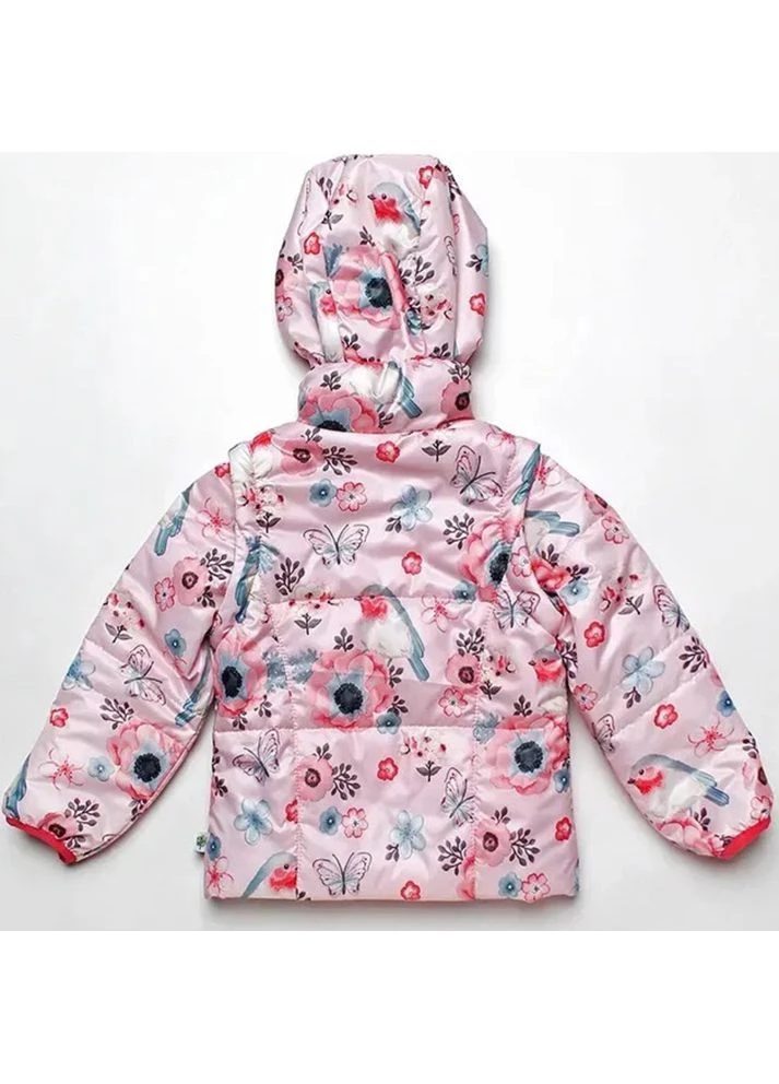 Рожева демісезонна куртка-жилет animals для дівчат модний карапуз Trendy Tot 03-00695_000000002