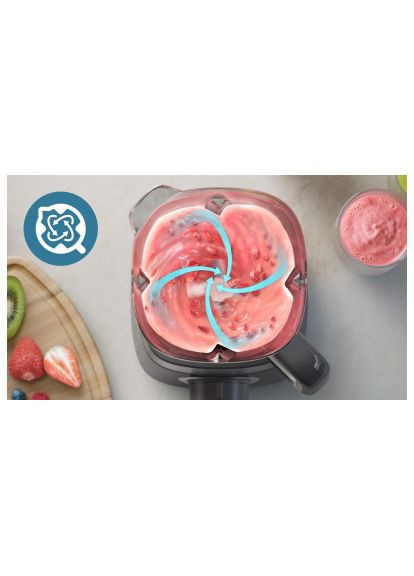 Блендер стаціонарний Series 5000, 1000Вт, чаша-2000мл, сірий (HR3020/20) Philips стаціонарний Series 5000, 1000Вт, чаша-2000мл, сір (357237932)