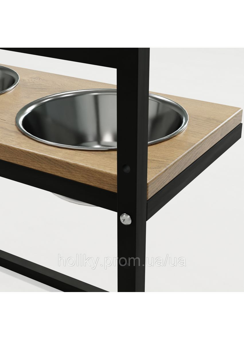 Миски на регульованій підставці для великих собак Flex L (2 × 1.8 л) FL-502850-BLNH Hollky (365652796)