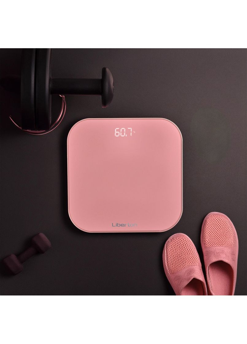 Весы напольные LBS-0811 180 кг персиковые Liberton (369123719)