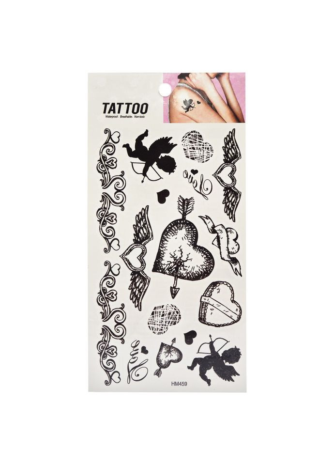 Тимчасове татуювання "Black hearts Tattoo" 1020-HM459 Bambi (367965144)
