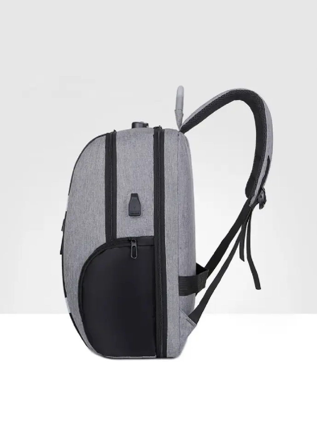 Рюкзак городской дорожный с кодовым замком светоотражающими вставками карманом для ноутбука 44х30х17 см (477611-Prob) Серый Unbranded (298399341)