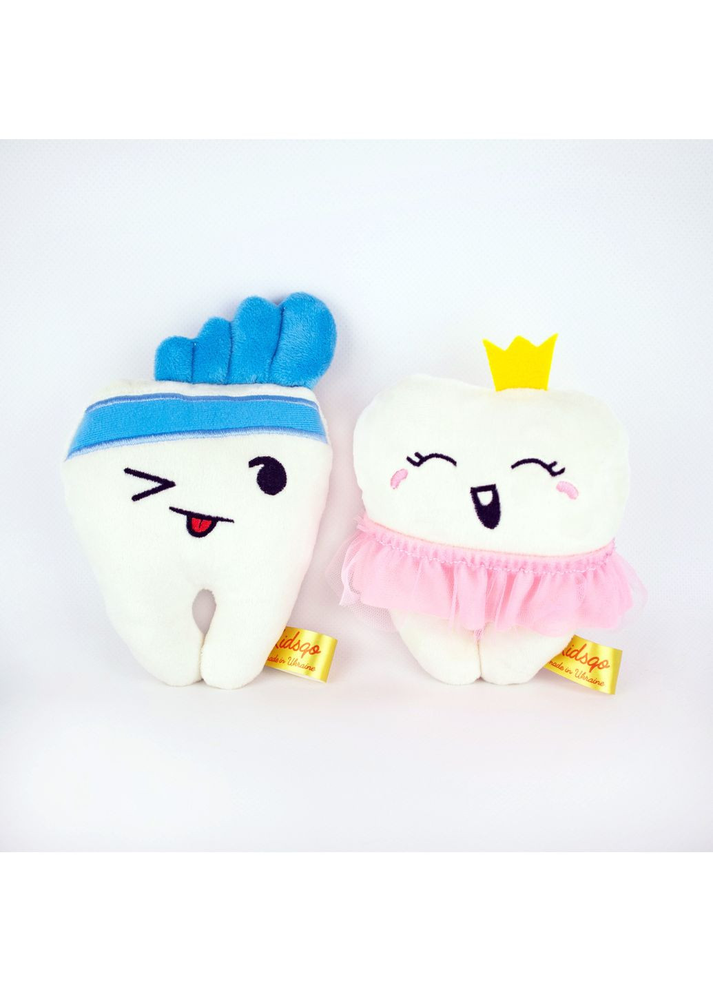 Мягкая игрушка Зубчики парочка 18 см (KD651) Kidsqo (365544975)