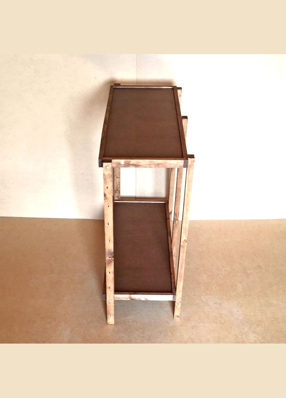 Етажерка розбірна з дерева Честер 2 полиці 40х100х100 капучино (ЄТЖ-8240100100) No Brand (327845122)