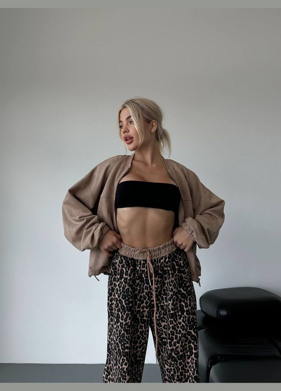 Женский костюм бомбер со штанами палаццо Україна (322886317)