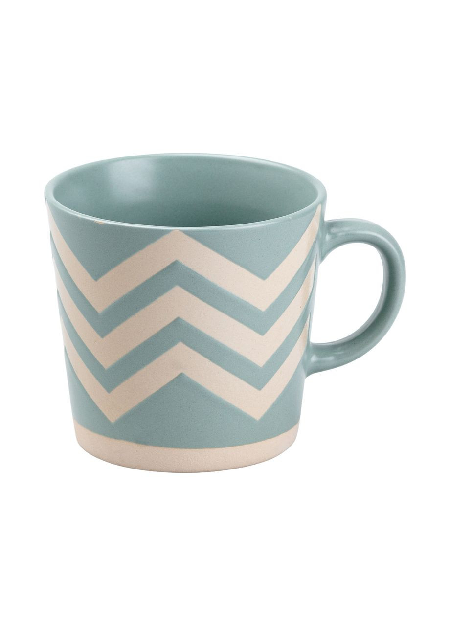 Чашка керамическая в скандинавском стиле 350 мл, бирюзовый TS Kitchen (323160091)