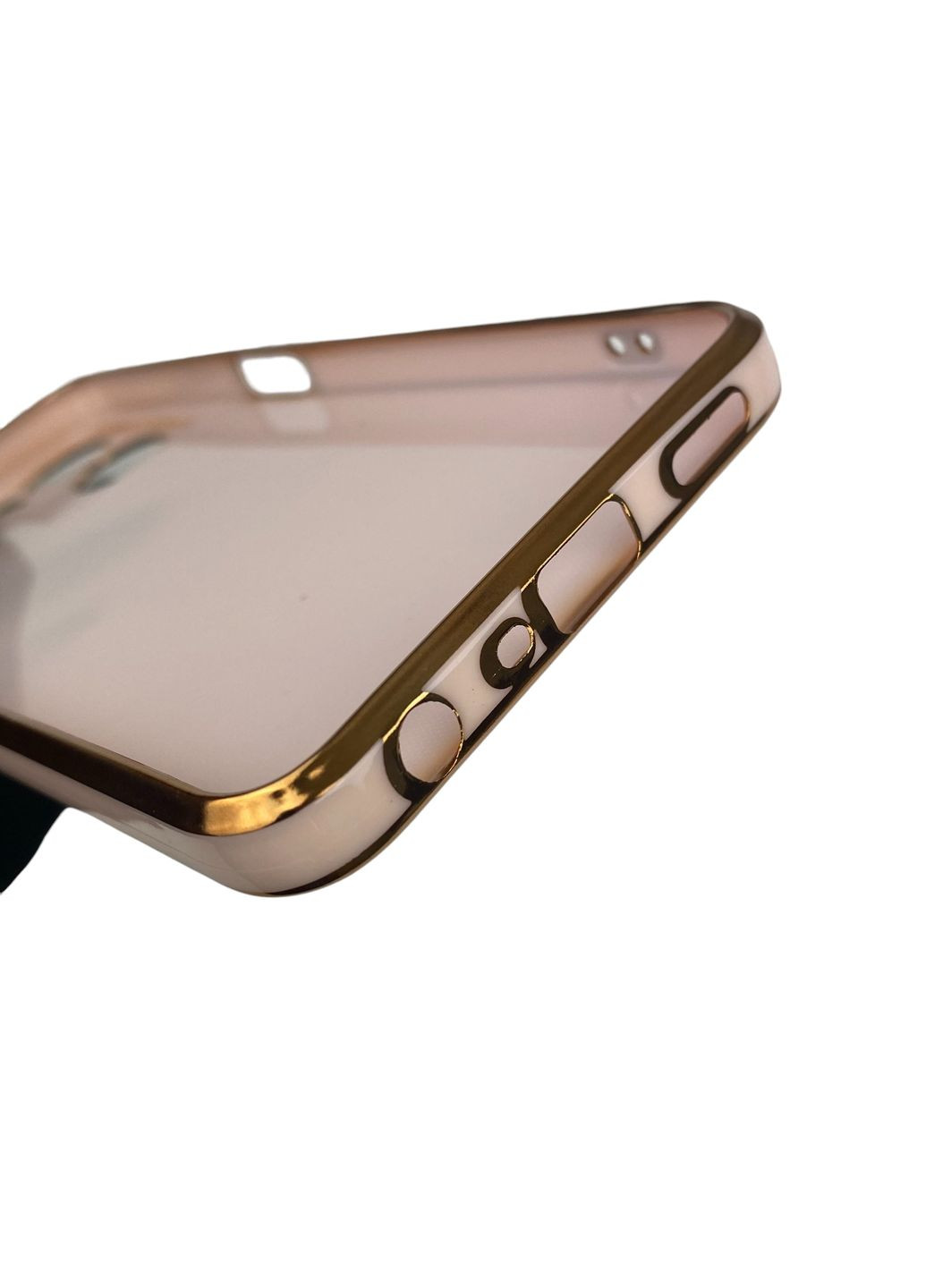 Чохол для A77s (4G) з кільцем-підставкою із золотою окантовкою на оппо а77с пудровий gs1 Oppo (366236275)