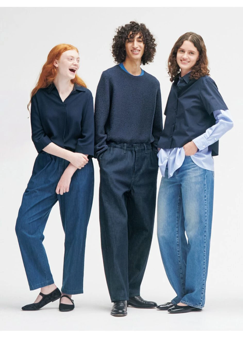 Індиго демісезонний джемпер джемпер Uniqlo
