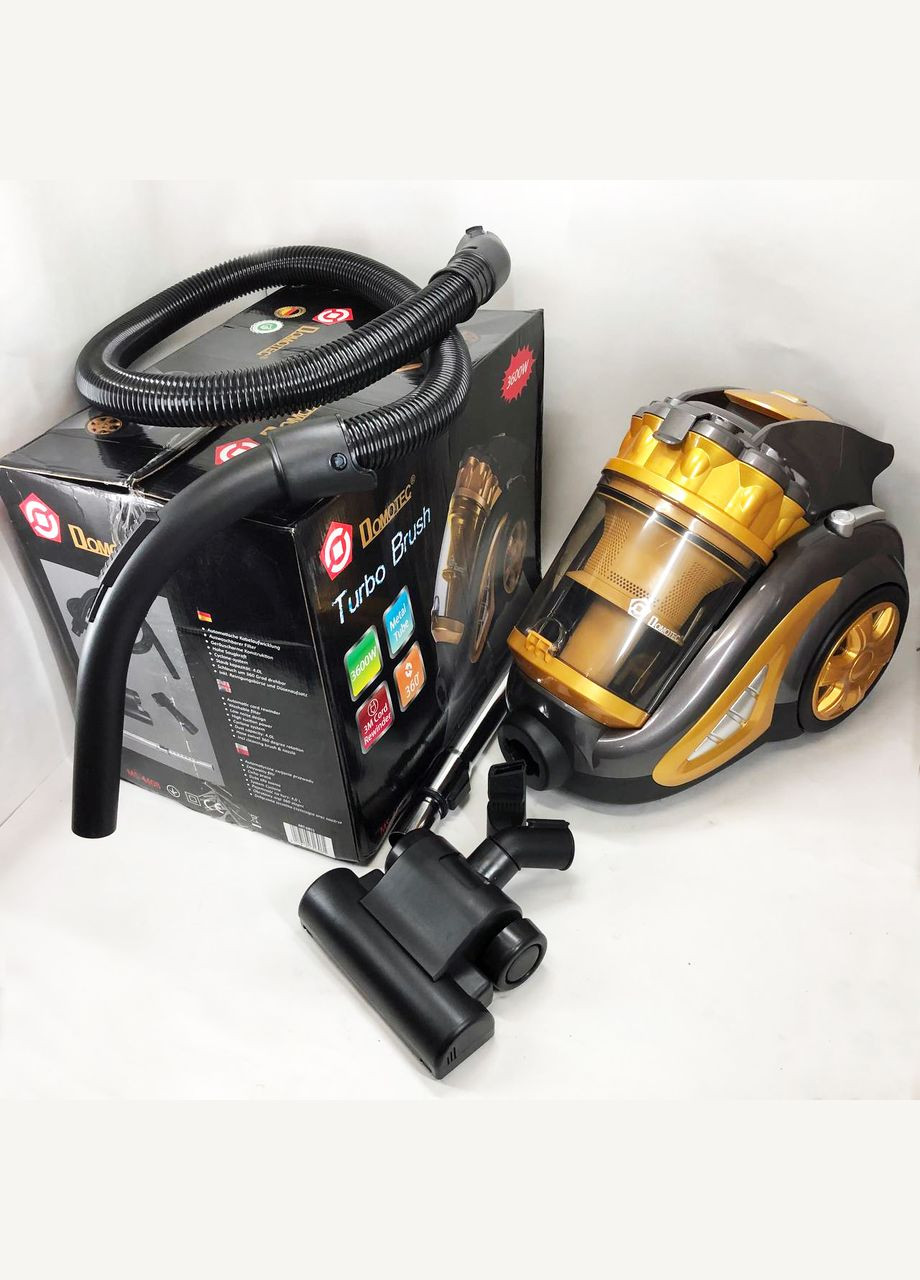 Пылесос для сухой уборки с турбощеткой MS-4408 3600 Вт без мешка циклонный колбовый контейнерный Domotec (364665439)