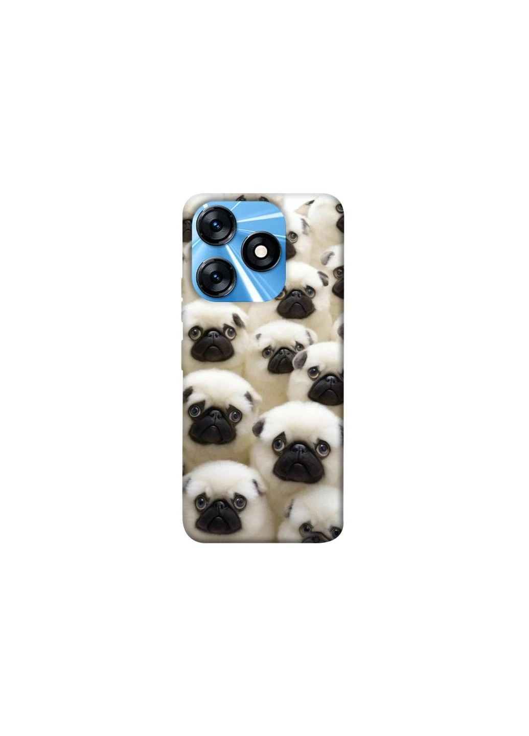 Чохол на TECNO Spark 10 Doggy Pug Love Frontalka (357279905)