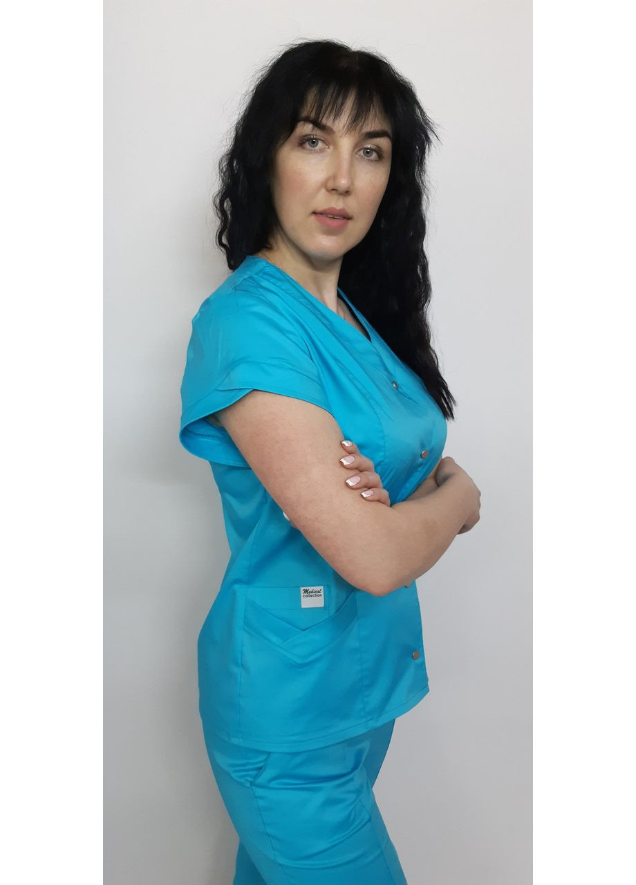 Жіночий медичний костюм Беата бавовна короткий рукав 46, No Brand (361359806)