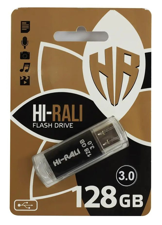 Флеш накопичувач USB 3.0 — Rocket 128 gb чорний Hi-Rali (293346401)
