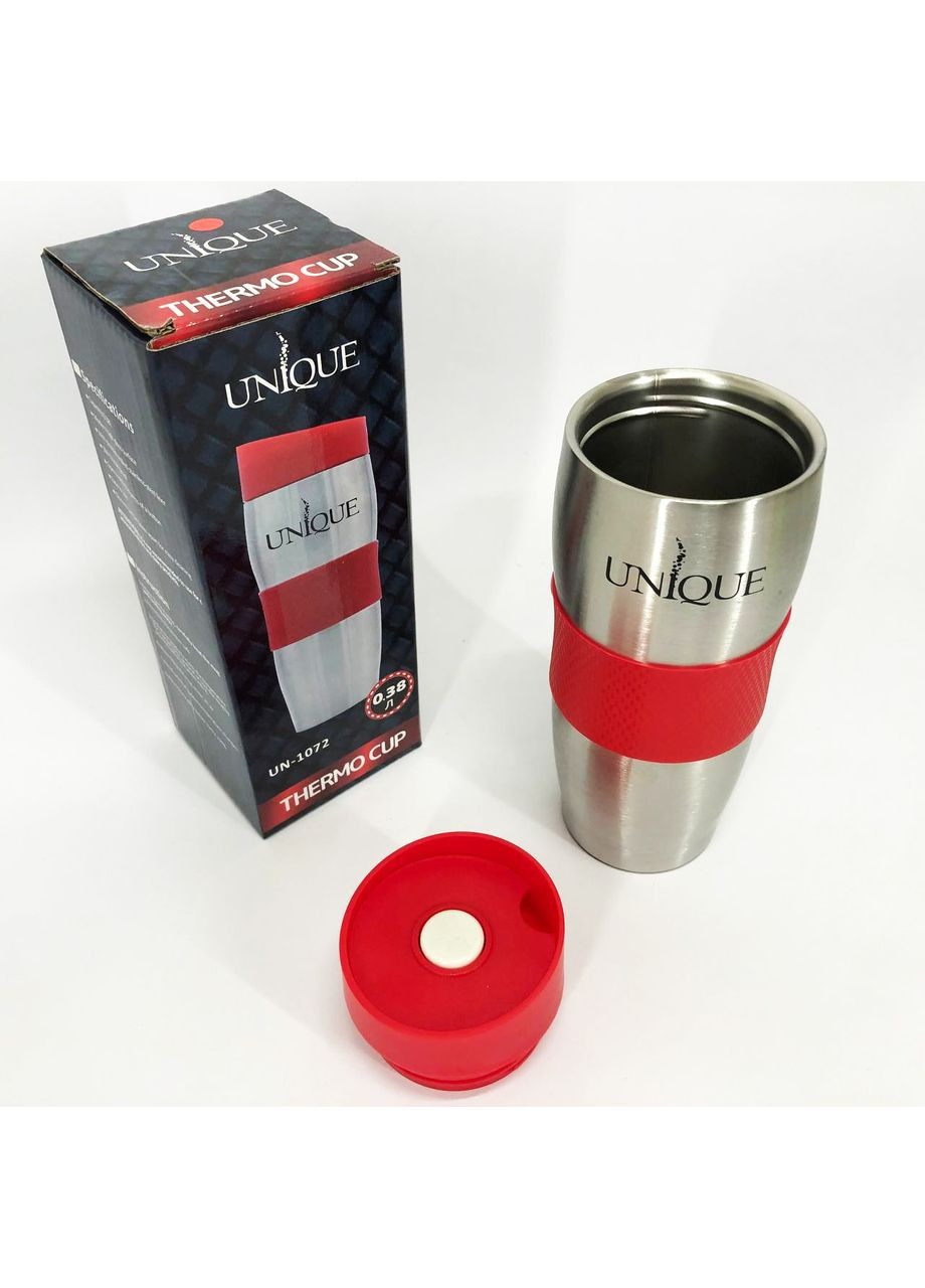 Подорожній термос UN-1072 0.38 л, Термос з нержавіючої сталі, AZ-869 Термокружка маленька Unique (351485844)