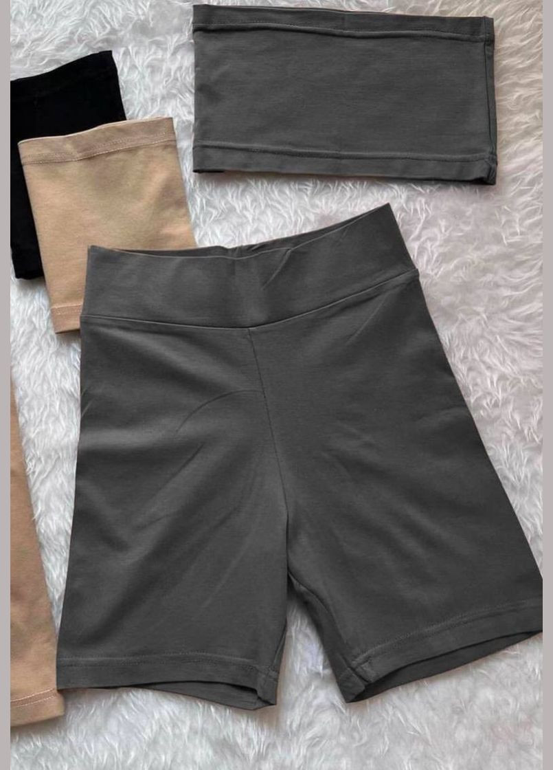 Графитовый летний женский комплект из топа и велосипедов. Avanti