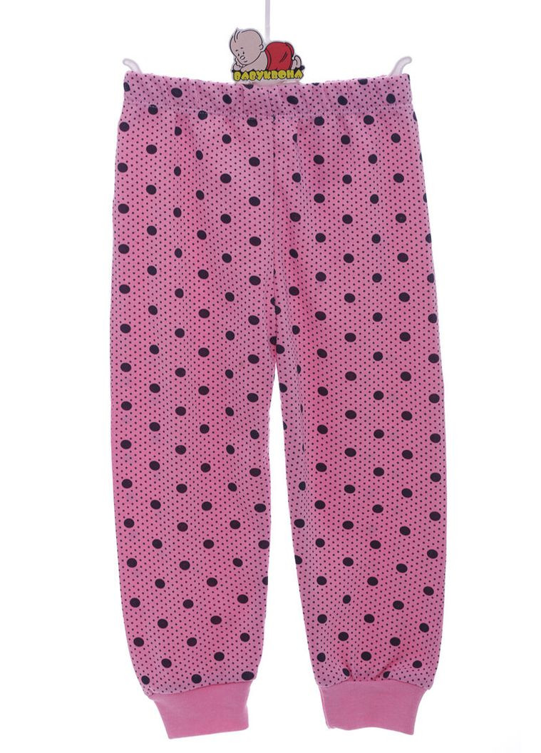 Рожева піжама для дівчинки в горошок дівчинка рожева cit cit kids 116 см (44275) BABYKROHA